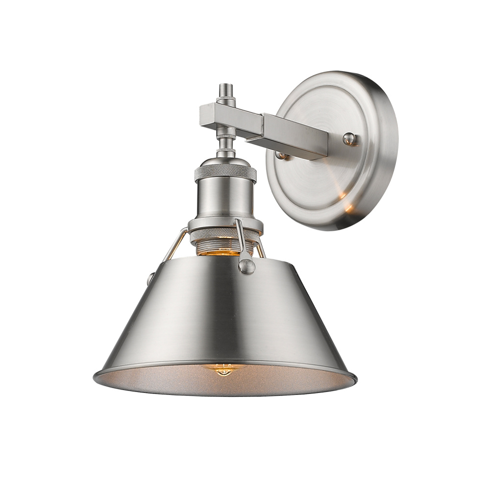Yep by Golden Lighting Orwell 1-light Vanity in Pewter